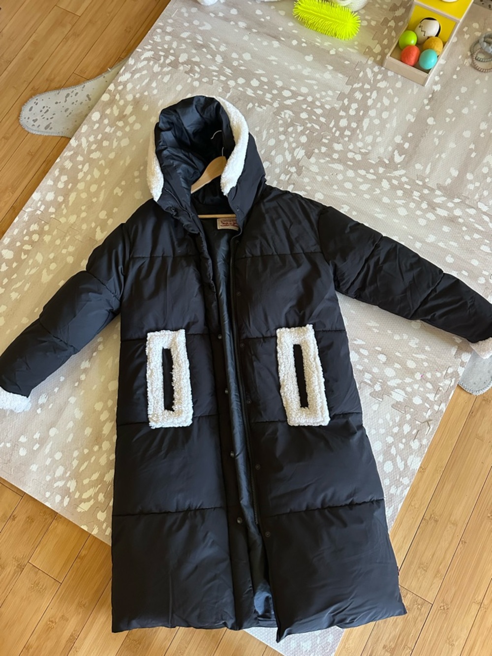 Levi's Black Jacket with White Label Detail